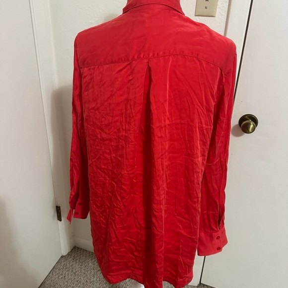 Chico's red long sleeve size 2 large - Picture 3 of 9